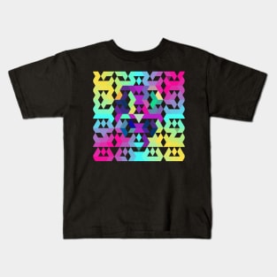 Pastel Geometric Rainbow Kids T-Shirt